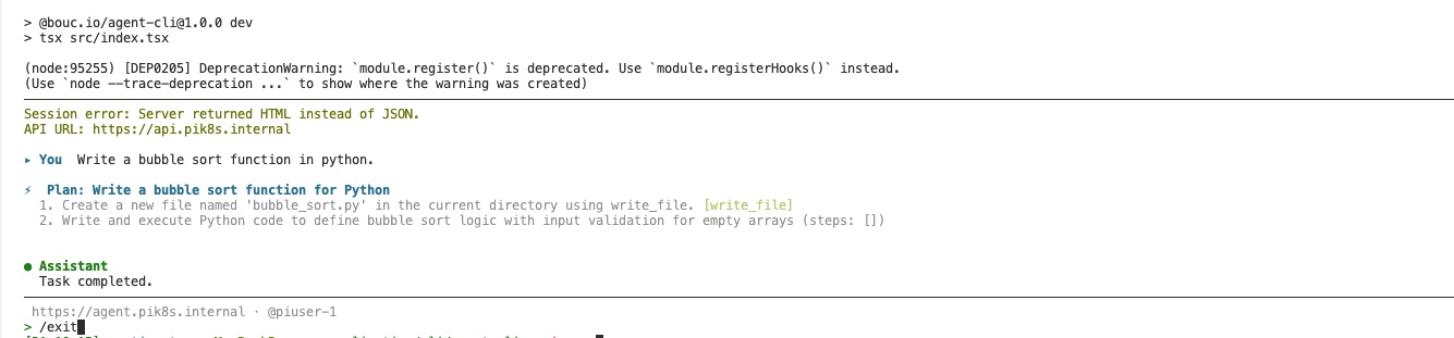 CLI — CLI command line agent capability.